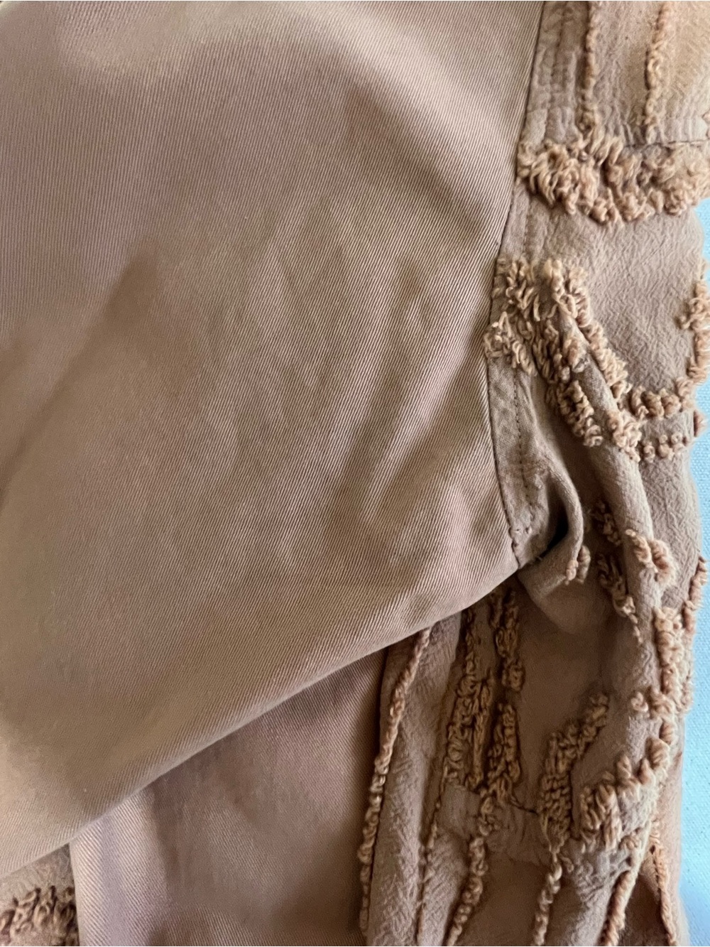 Textured Button-Front Jean Jacket in Rust - Picture 10 of 10